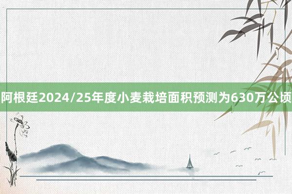 阿根廷2024/25年度小麦栽培面积预测为630万公顷