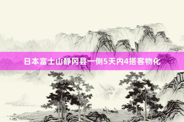 日本富士山静冈县一侧5天内4搭客物化